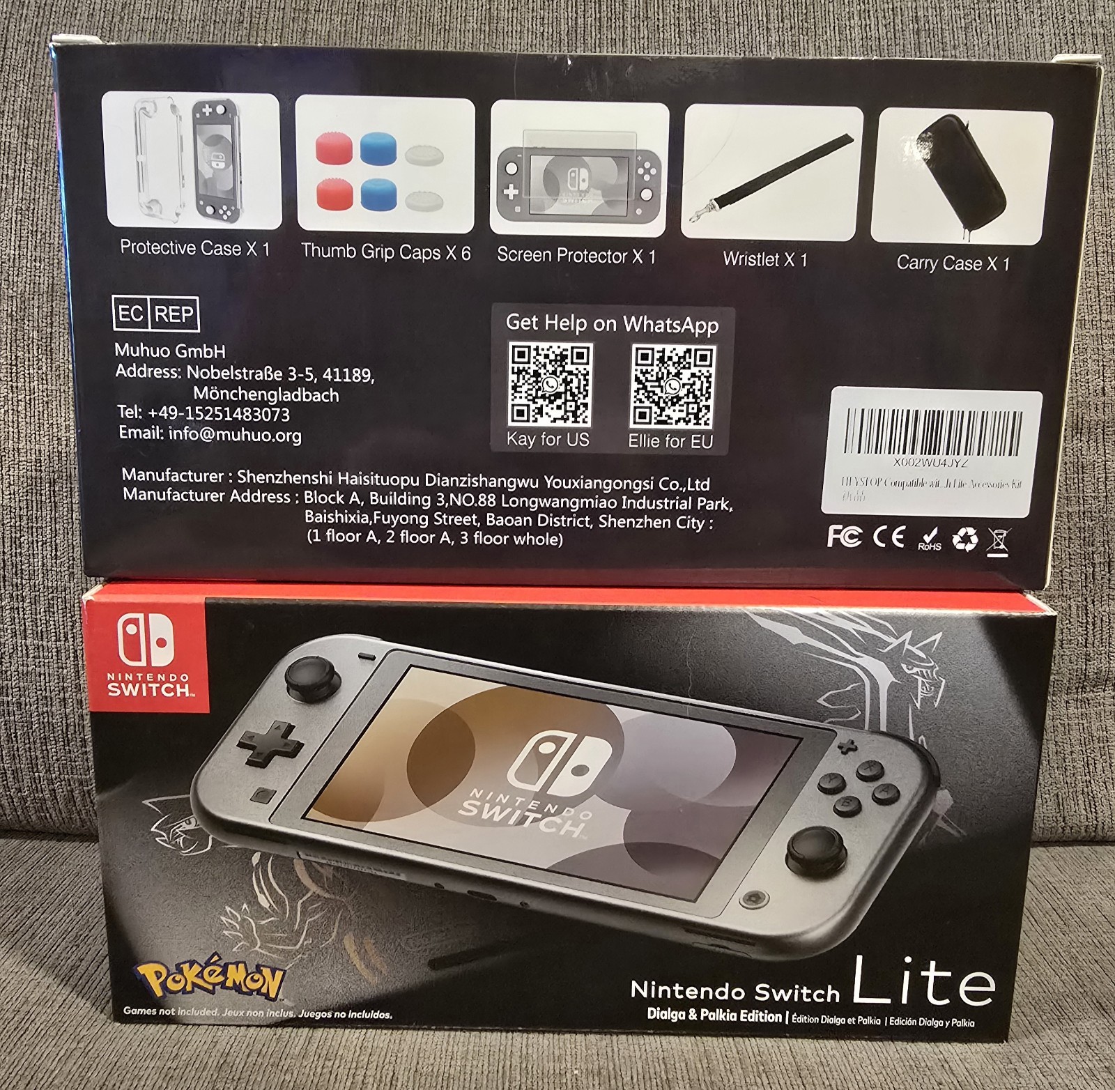 New Nintendo Handheld Gaming Console Switch Lite Pokemon Dialga & Palkia Edition