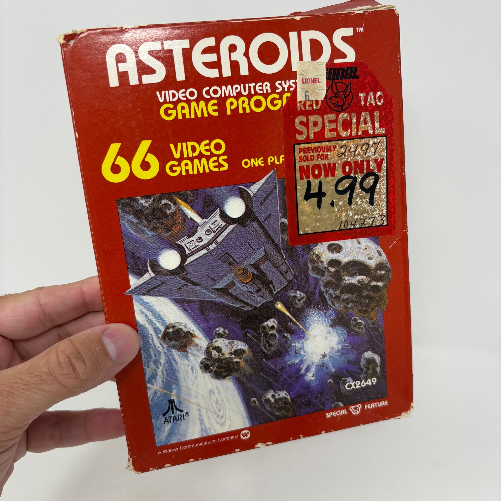 Asteroids (Atari 2600, 1981) CIB Complete In Box Tested & Works