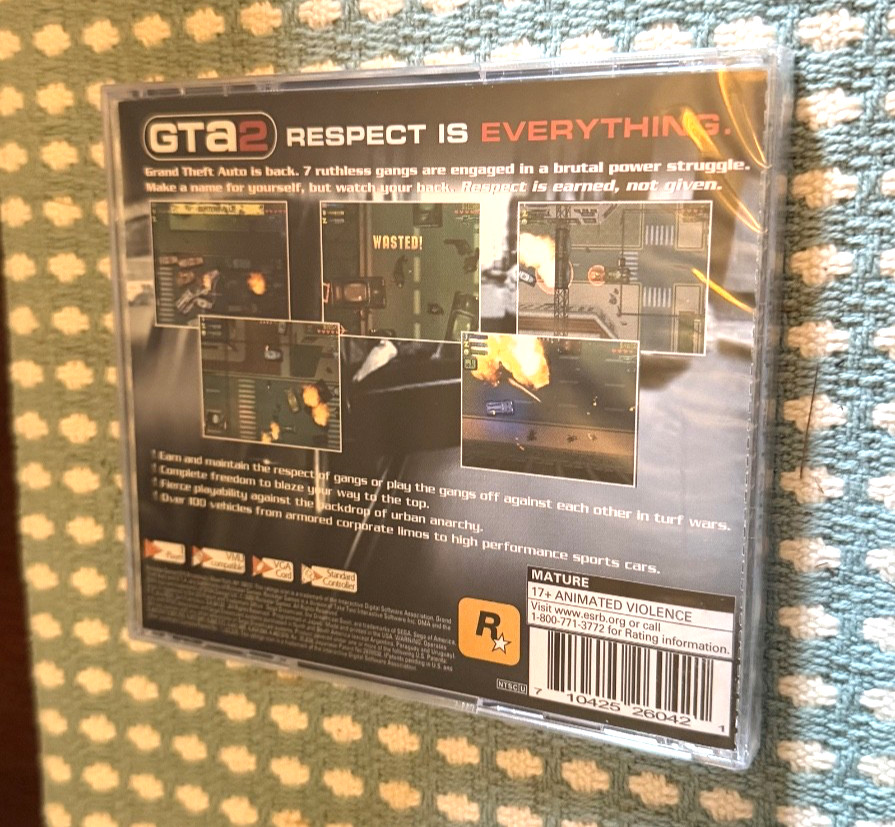 🔥 Grand Theft Auto 2 GTA 2 Sega Dreamcast NEW Sealed Rare🔥