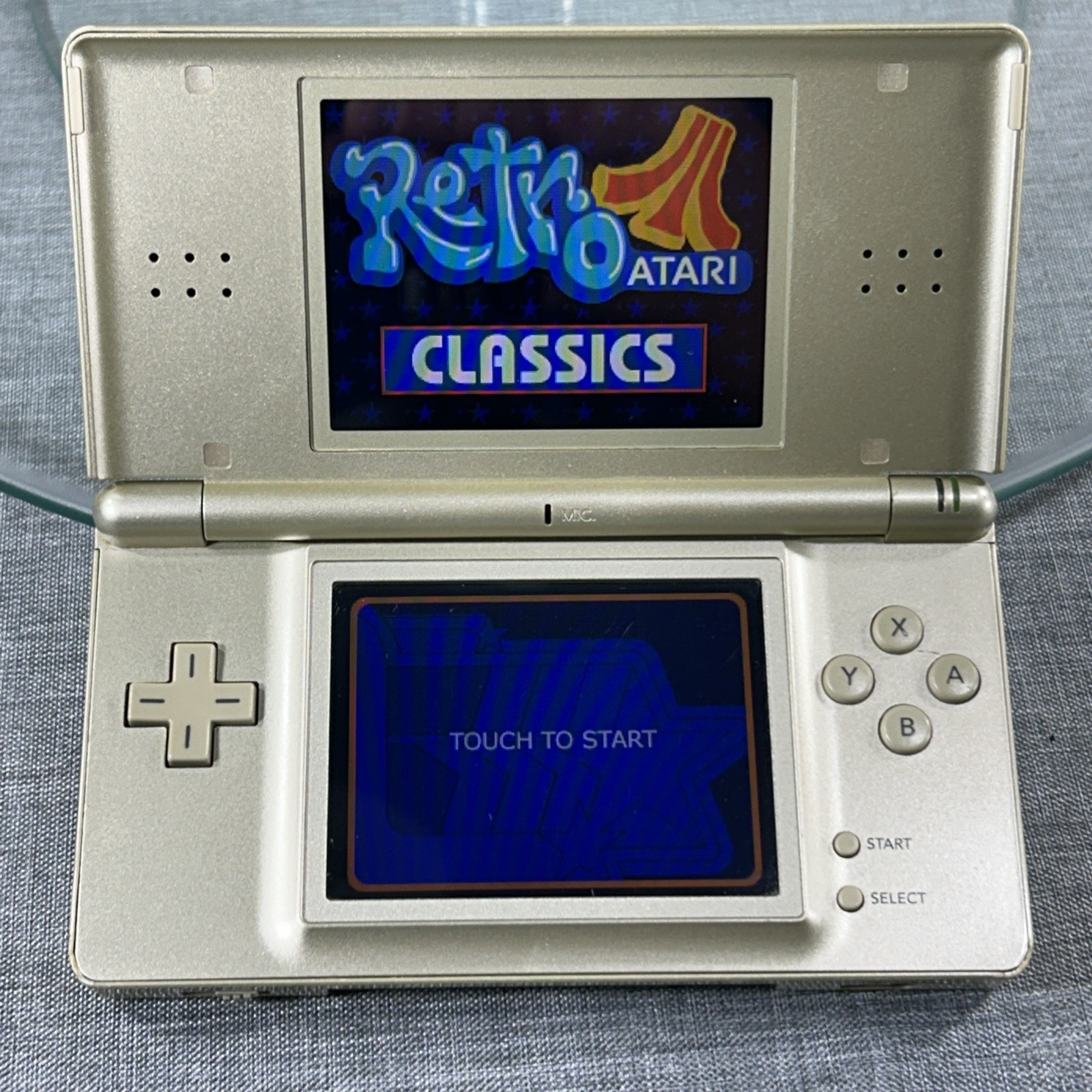 Nintendo DS Lite Gold Zelda Edition Handheld Console w/ Triforce Logo Charger