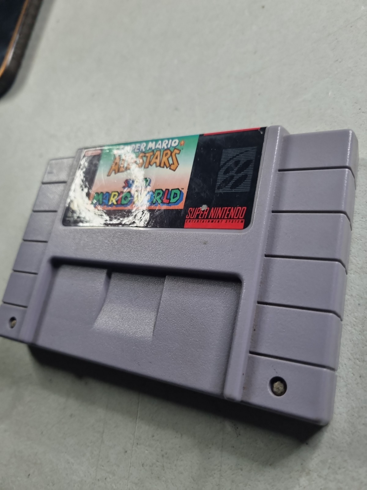 Super Mario All-Stars + Super Mario World Super Nintendo SNES Tested Working