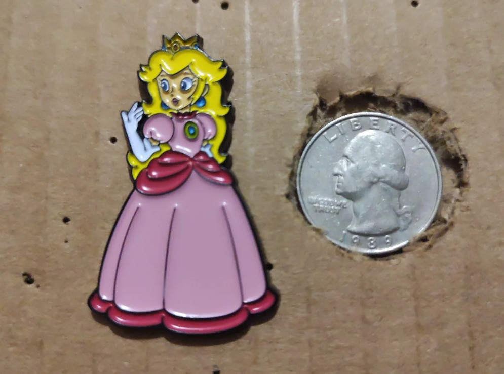 Nintendo Peach And Yoshi Enamel Pins Bundle Official Collectible Badges