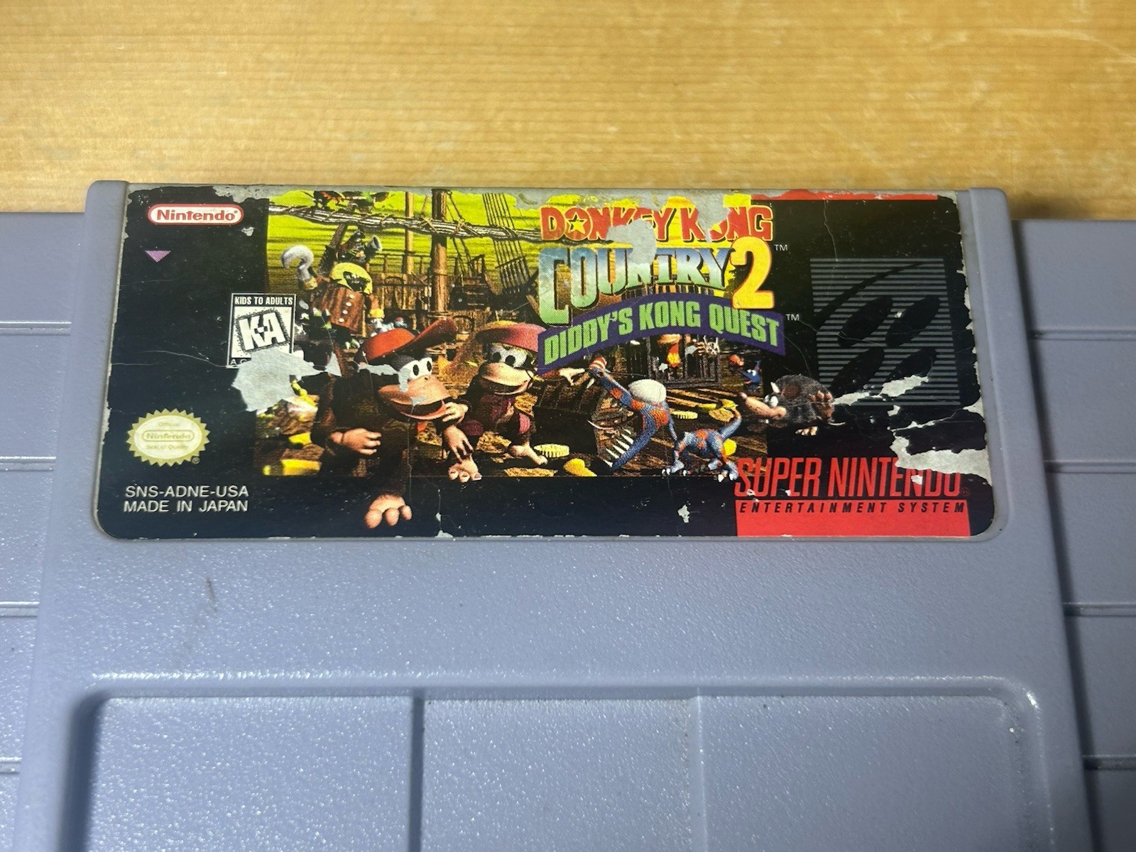 Donkey Kong Country 2 Diddy’s Kong Quest SNES Authentic Cartridge Tested S/Free