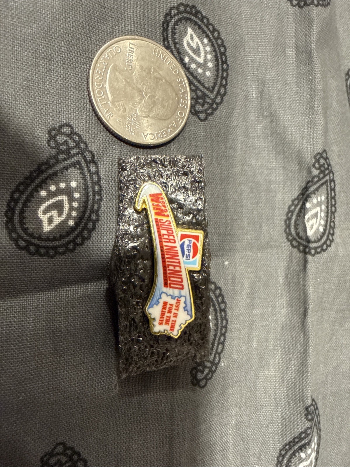 Vintage 1980’s 1990’s Nintendo Pepsi Win Super Nintendo Employee Pin NOS