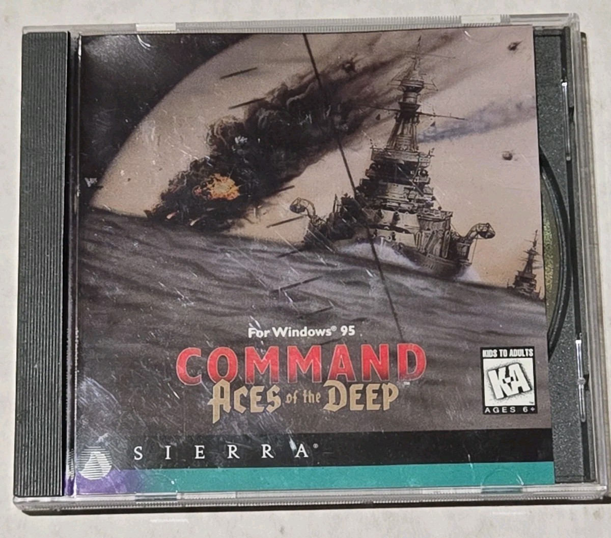 1995 Command Aces of the Deep Big Box PC CIB + Expansion Pack (Manual Only)