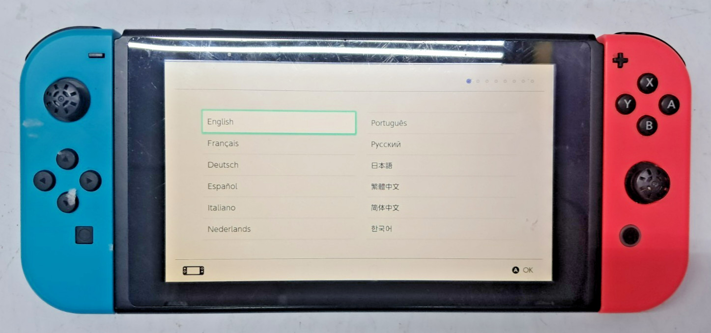 Nintendo Switch Handheld Console – Neon Blue Red joy-cons (COS DMG)