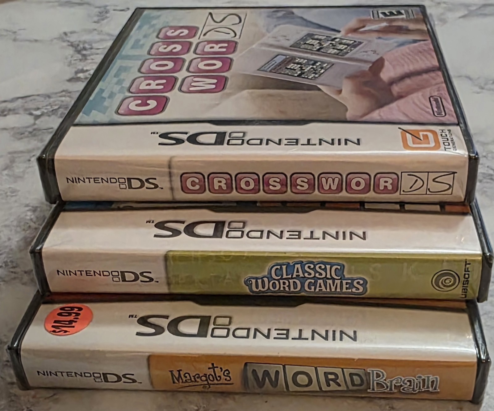 Crosswords DS, Word Games, & Word Brain Lot (Nintendo DS, 2008) Brand New Sealed