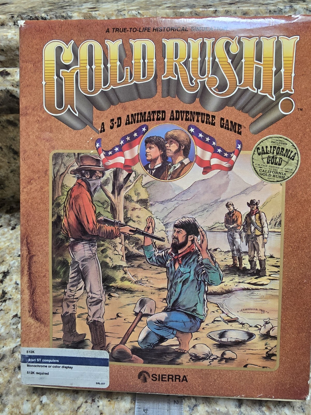Gold Rush! (PC 3.5″+ 5.25″ USA) Western Adventure *Sierra* Big Box & Casino PACK