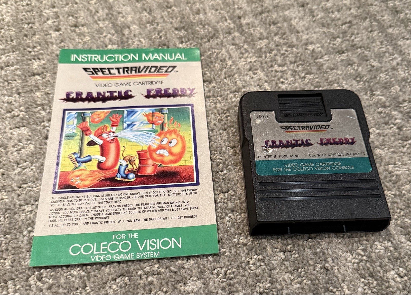Colecovision, – Frantic Freddy W/manual – Spectravideo – Tested