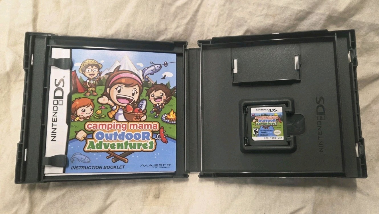 Camping Mama Outdoor Adventures Complete & Tested CIB (Nintendo DS NDS 2011)