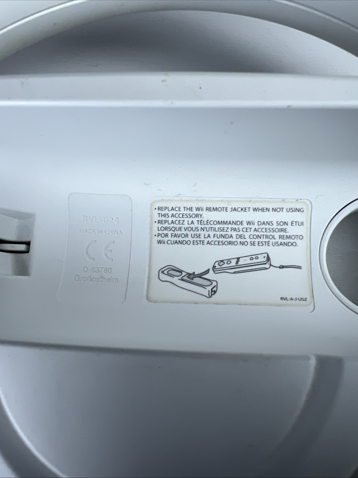 Genuine Nintendo Wii Wheel White Mario Kart Lot of 2 OEM RVL-024
