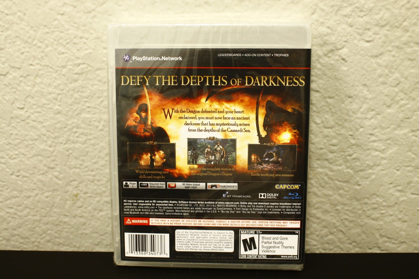 PS3 Dragon’s Dogma Dark Arisen Game CIB Factory Sealed Capcom READ