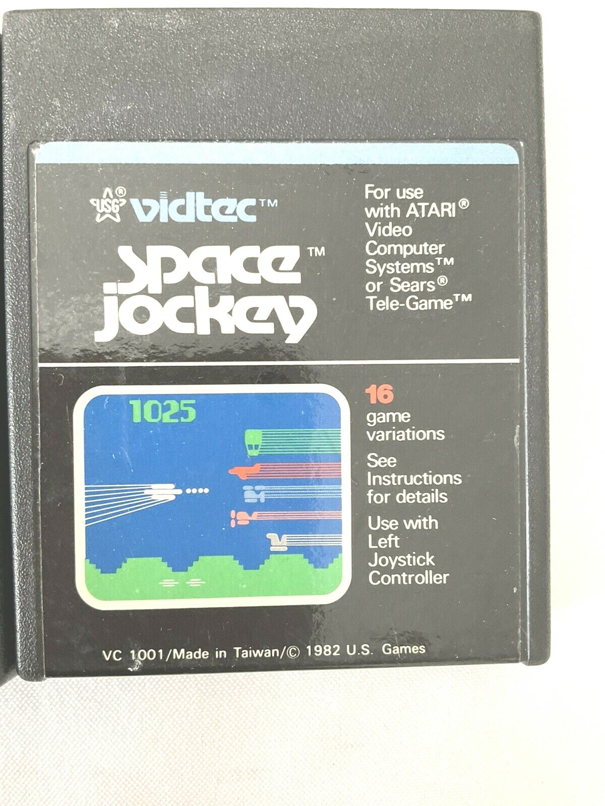 Vidtec Video Games Lot 3 Word Zapper Space Jockey Sneak’ n Peak For Atari Used