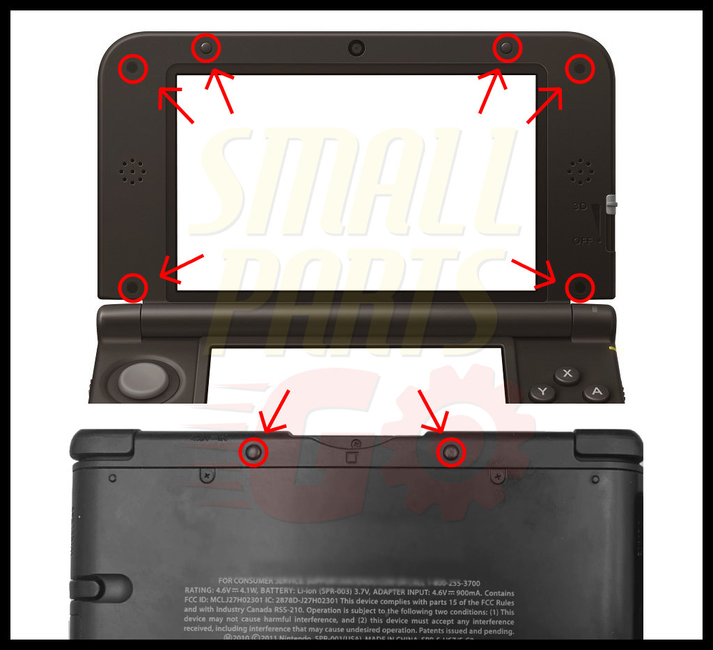 Screw Hole Rubber Dust Cover Plug for Nintendo New/3DS/XL/LL/DS Lite/GBA SP/NDSL