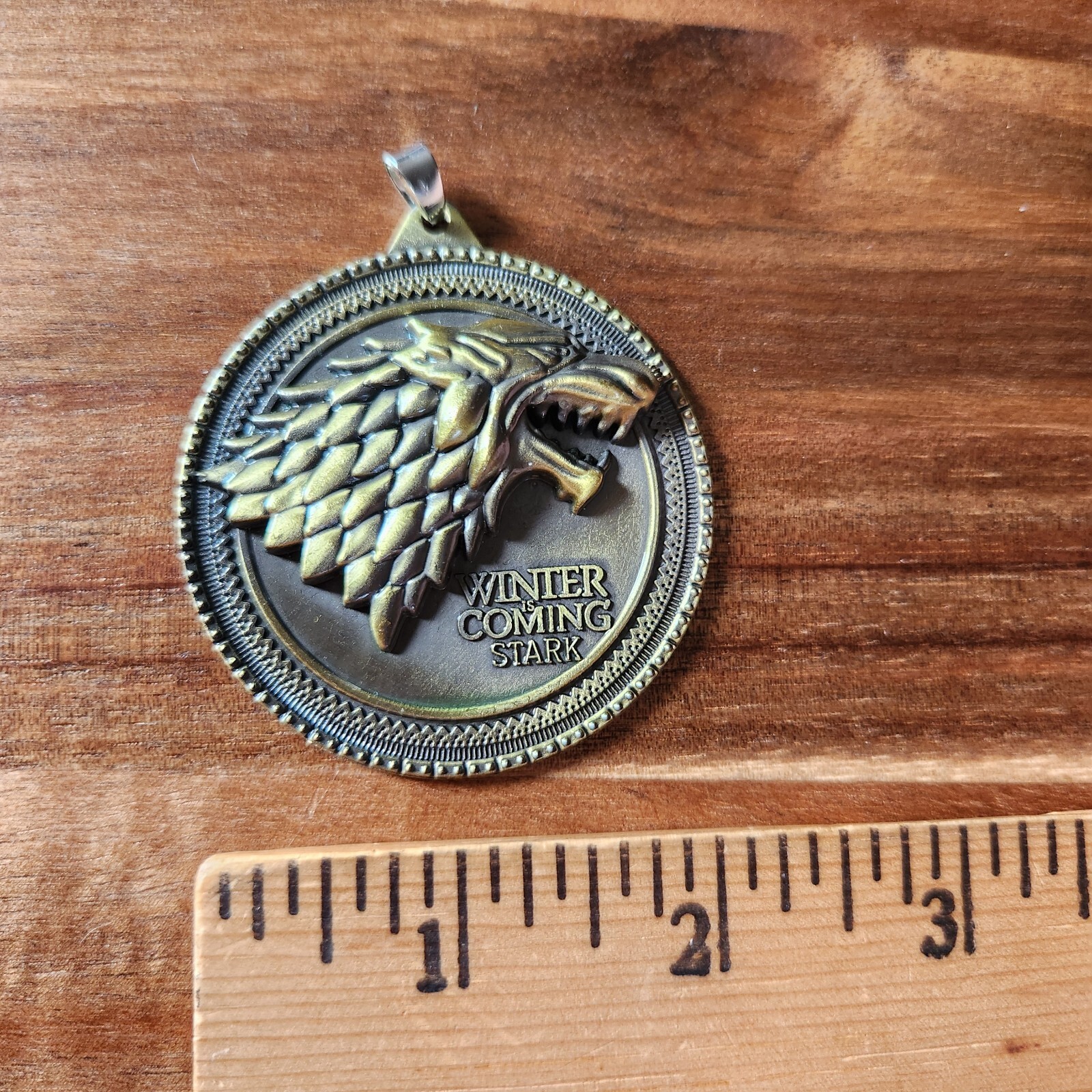 Game of Thrones House Stark Challenge Coin Winter is Coming 2012