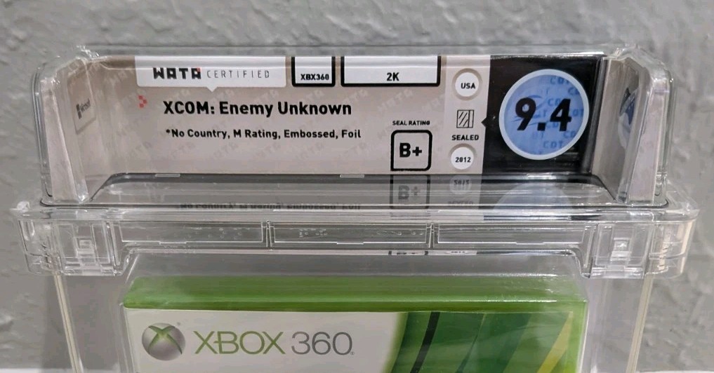 XCOM Enemy Unknown Xbox 360 Foil New Sealed Graded WATA 9.4 B+
