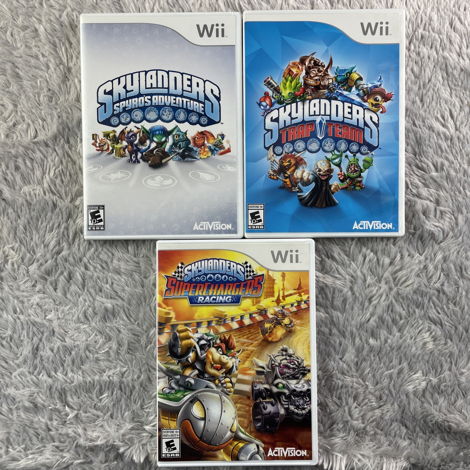 Skylanders Wii Lot Games Portals Figures Trap Team SuperChargers Spyros Adventur