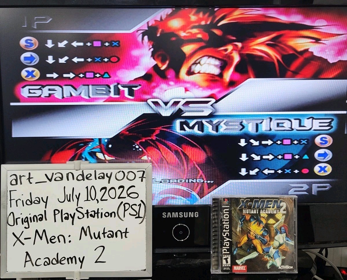 X-Men: Mutant Academy 2 (Sony PlayStation 1 PS1, 2001) CIB + Case Protector VGC