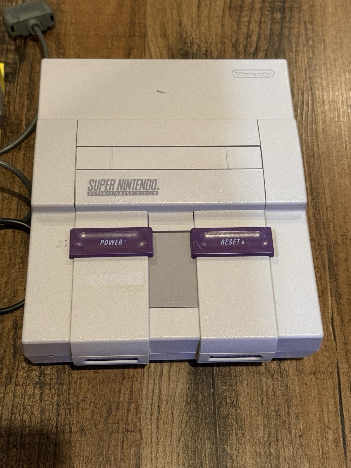 Super Nintendo Console System SNES W/ 2 Controllers All Wires Works Great