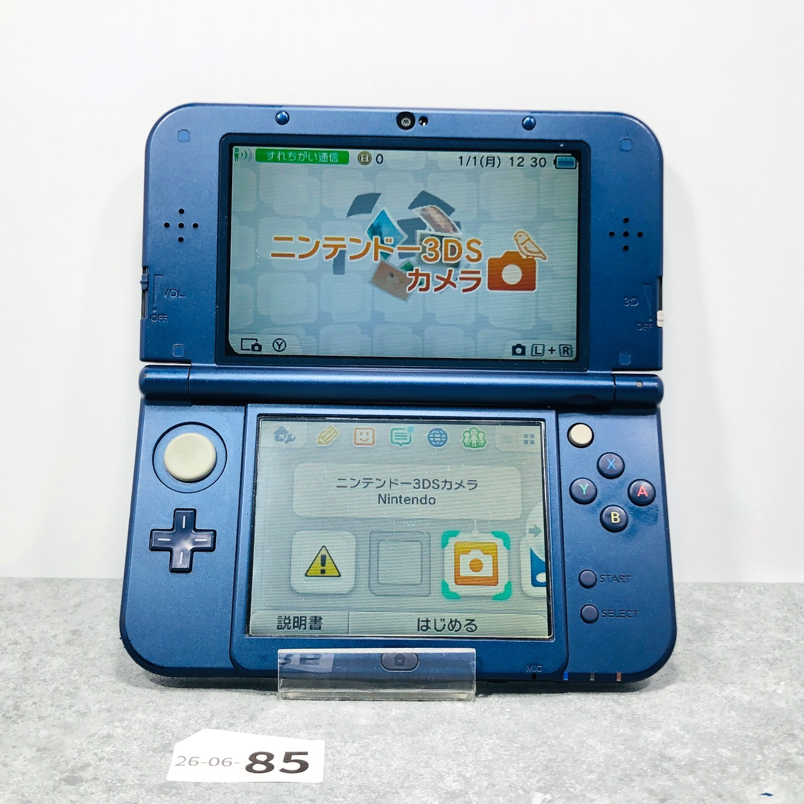 [Top IPS / EX+1] New Nintendo 3DS LL XL Metallic Blue console Japan NTSC-J 06-85