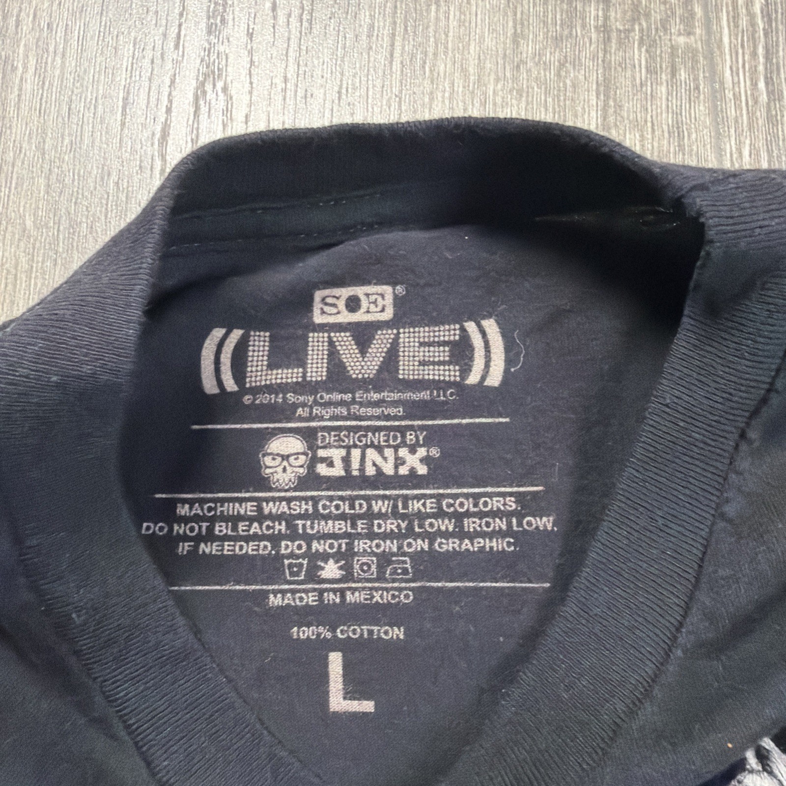 Sony Online EverQuest SOE LIVE/ Fan Faire 2014 LAS VEGAS T-Shirt Size LARGE