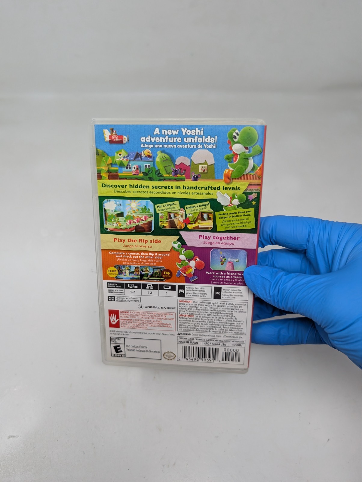 CASE ONLY Yoshi’s Crafted World – Nintendo Switch – EMPTY CASE ONLY
