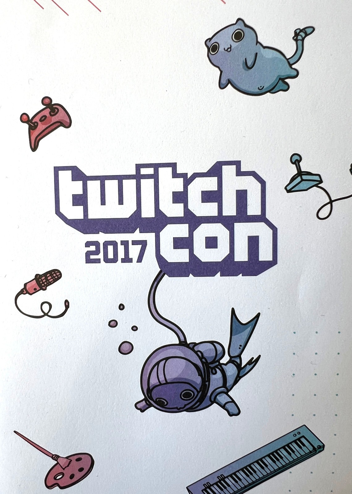 Twitch Con 2017 Merch Lot Fanny Pack Visor Cup Drawstring Bag TwitchCon Purple