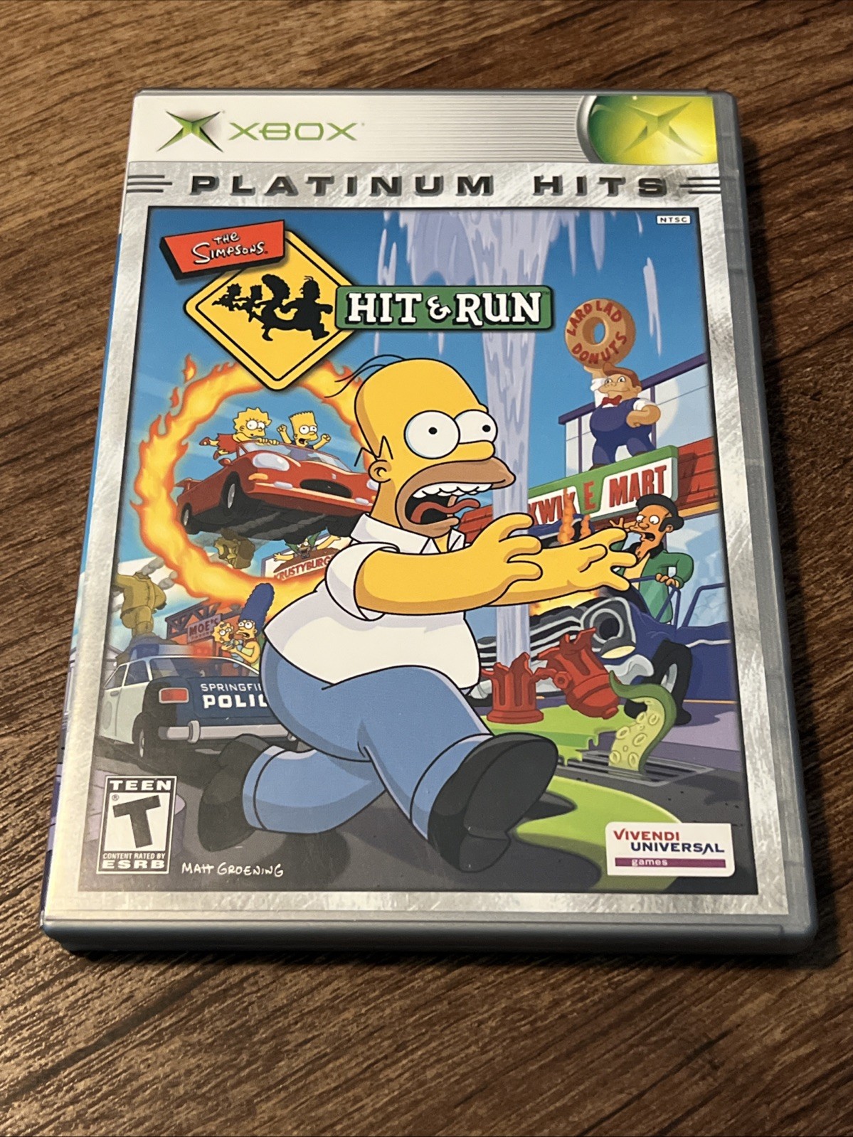 The Simpsons Hit & Run Platinum Hits Xbox Original Microsoft CIB