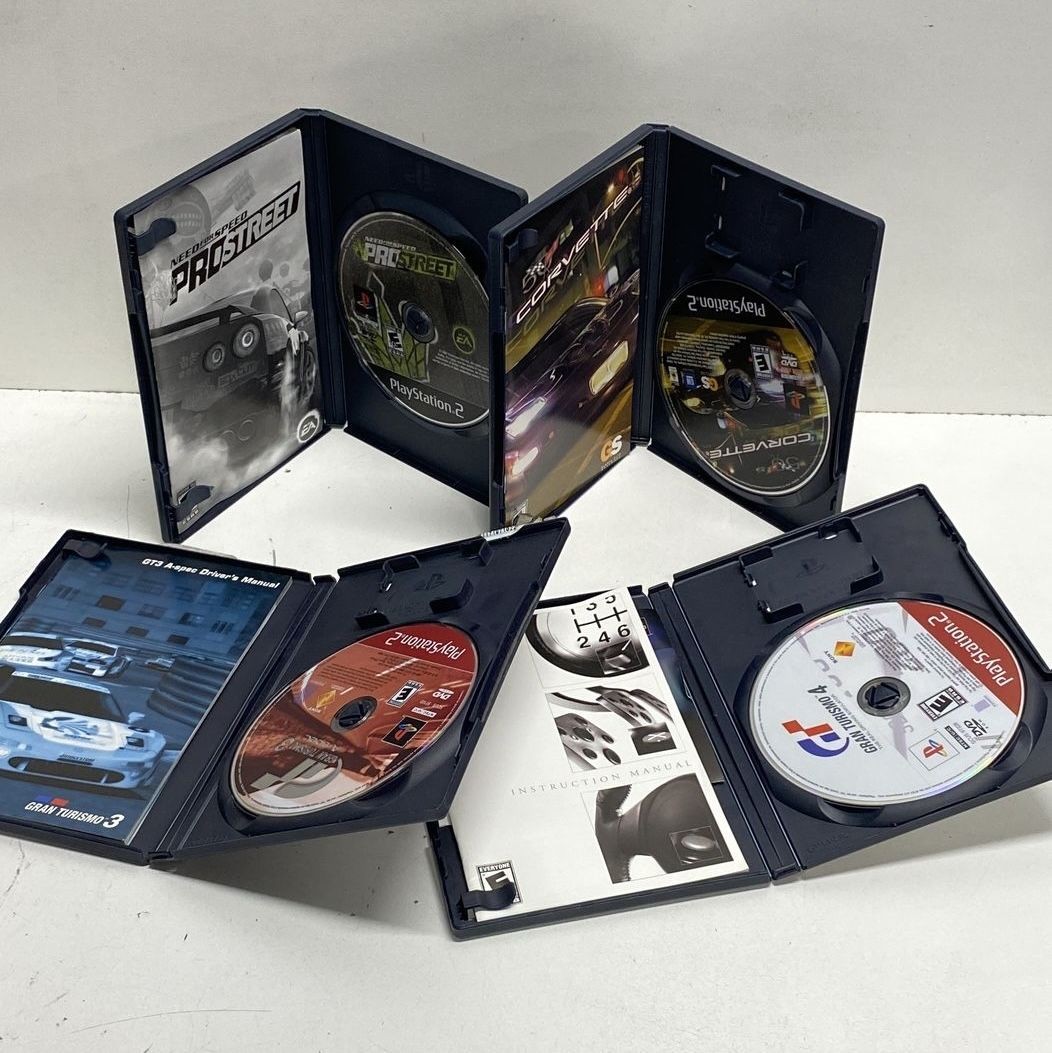 Gran Turismo 4 Need for Speed ProStreet 4 PlayStation 2 PS2 Game Lot CIB