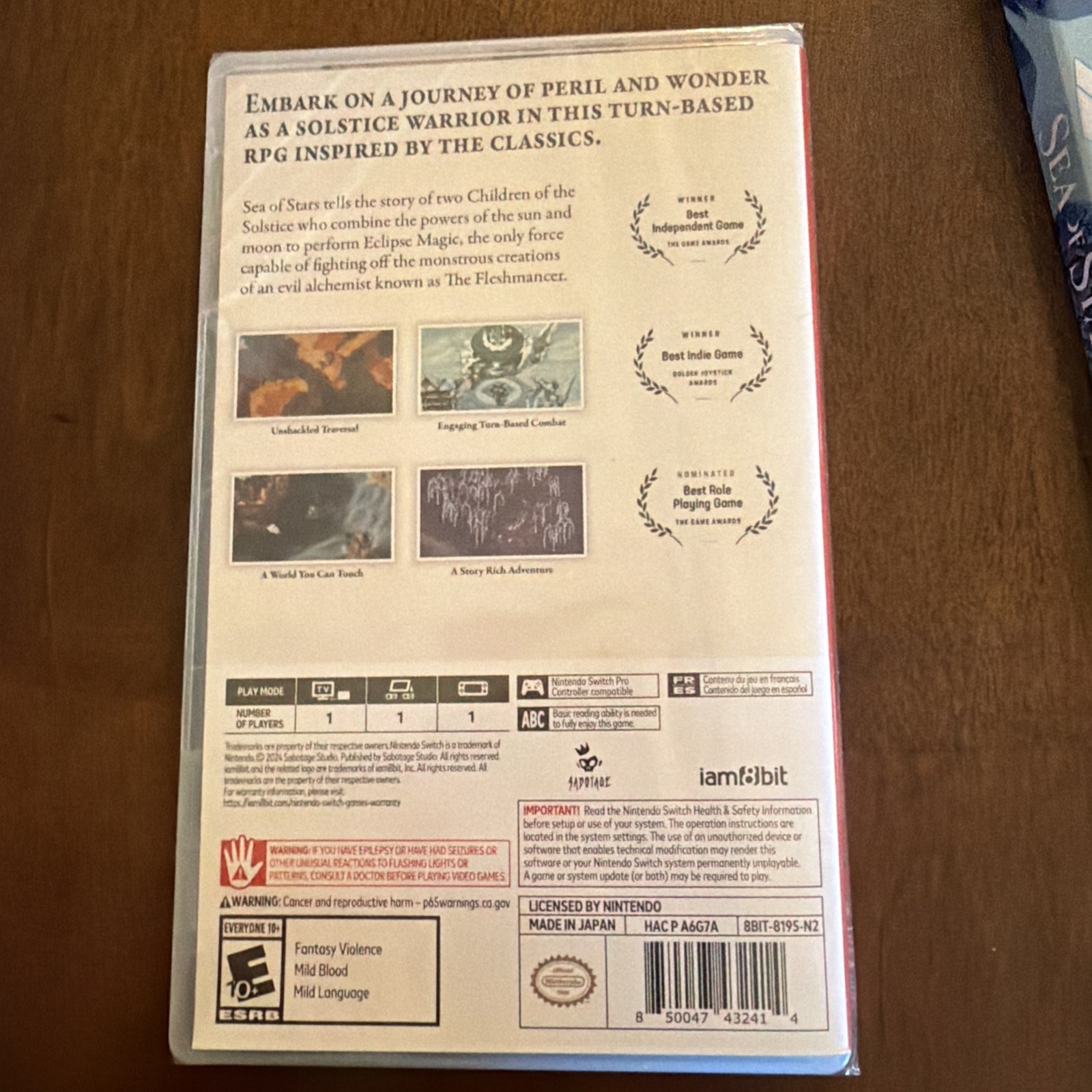 SEA OF STARS Nintendo Switch iam8bit Exclusive Edition BRAND NEW SEALED