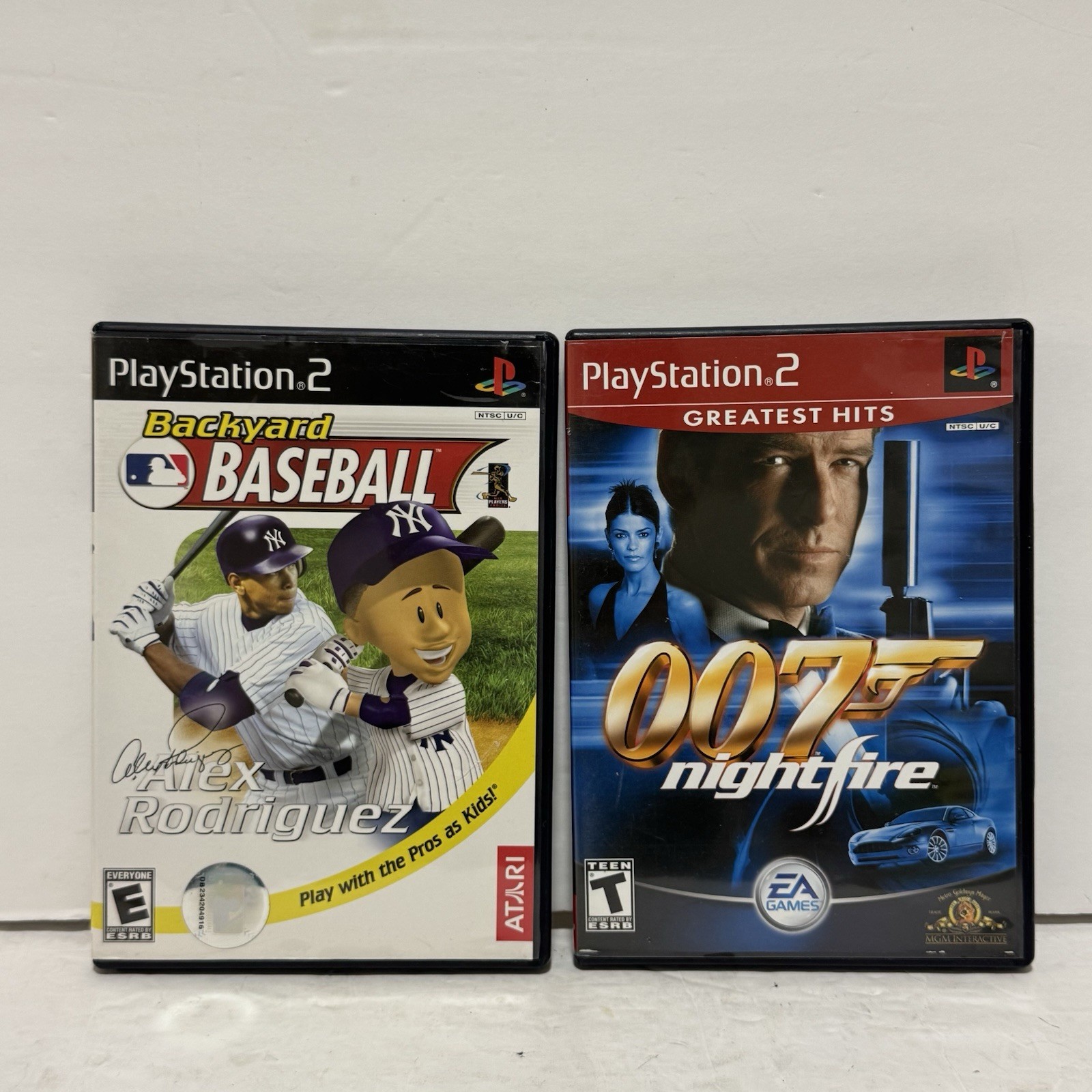 Sony PlayStation 2 PS2 Slim Console Complete W/ 2 Games – Tested Works!!