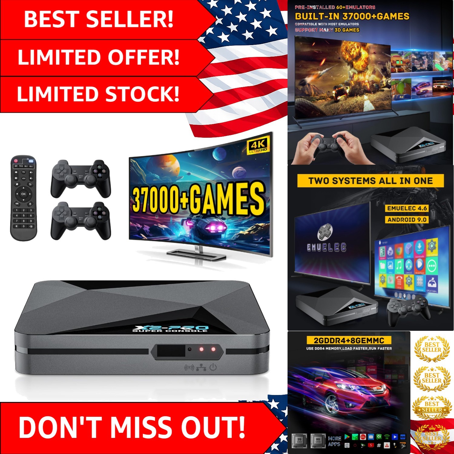 Retro Gaming Reimagined: Super Console X2 Pro with 37000+ Games & Dual Systems