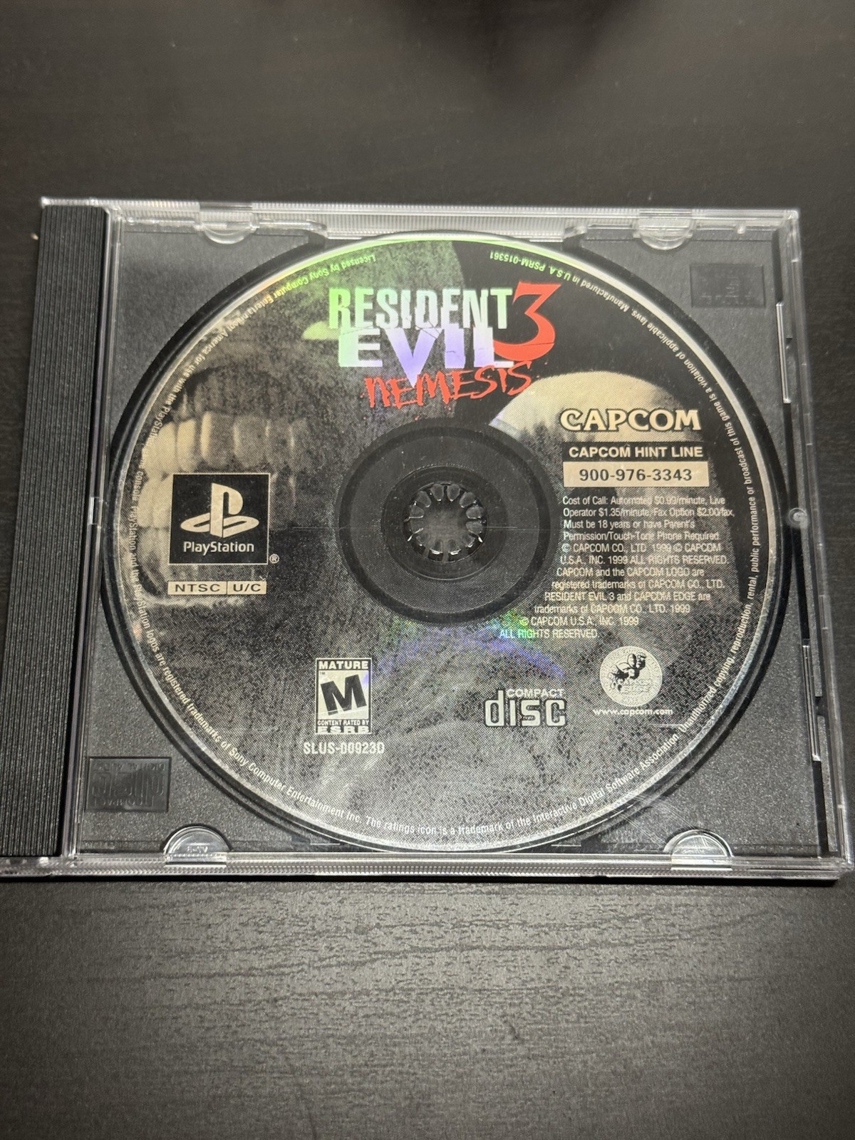 Resident Evil 3: Nemesis PS1 Disc Only Tested Working Playstation 1 Game