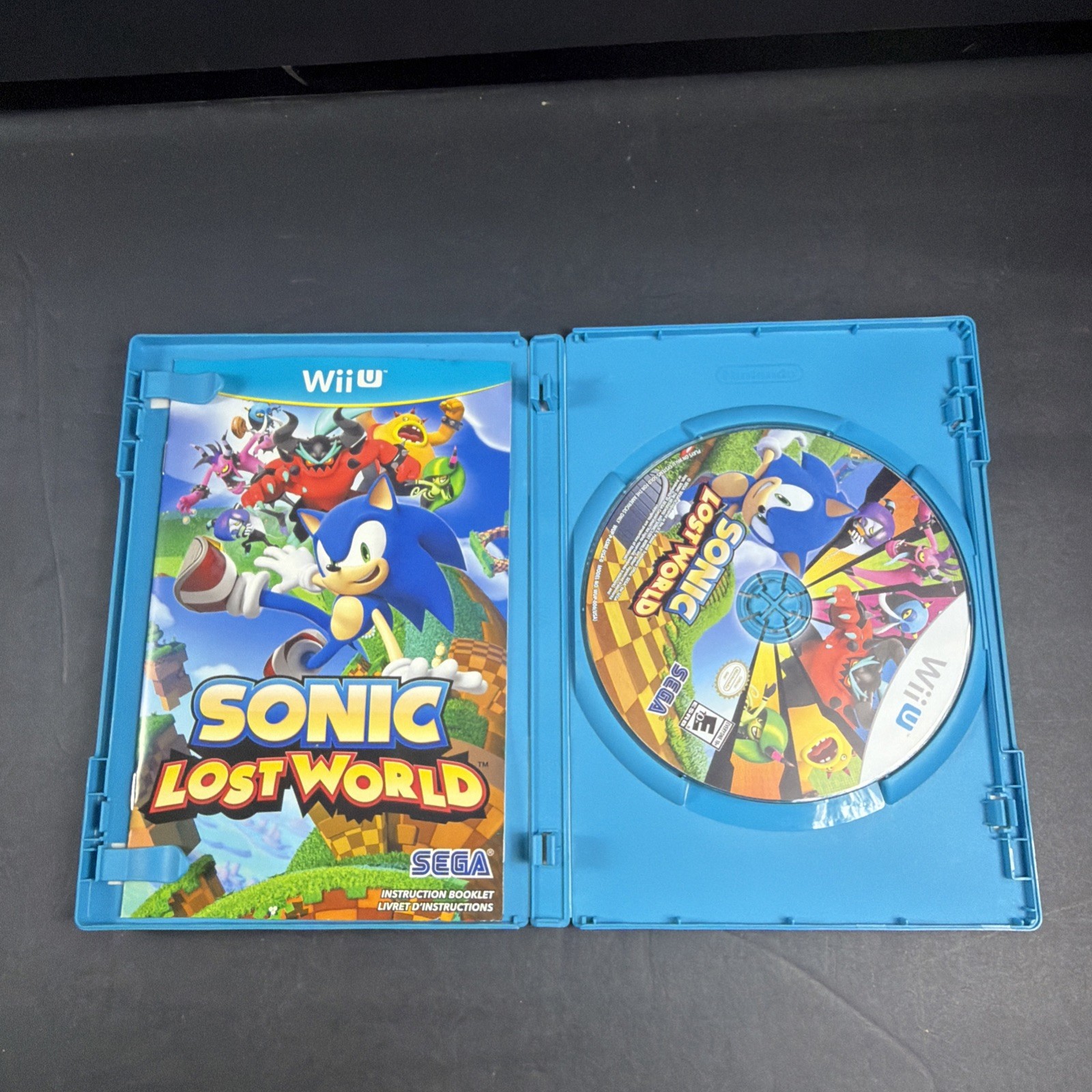 Sonic Lost World Nintendo Wii U 2013 Action Adventure Game Mint Disc