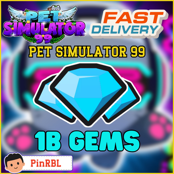 1B – 20B Gems Pet Simulator 99 | PS99 | Pet Sim 99