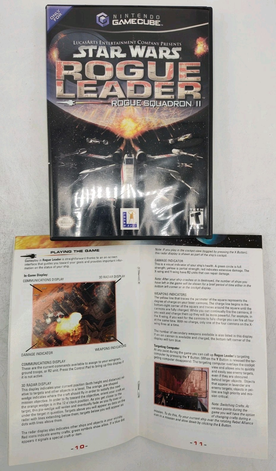 Star Wars Rogue Squadron II: Rogue Leader (Nintendo GameCube, 2001) CIB Tested!