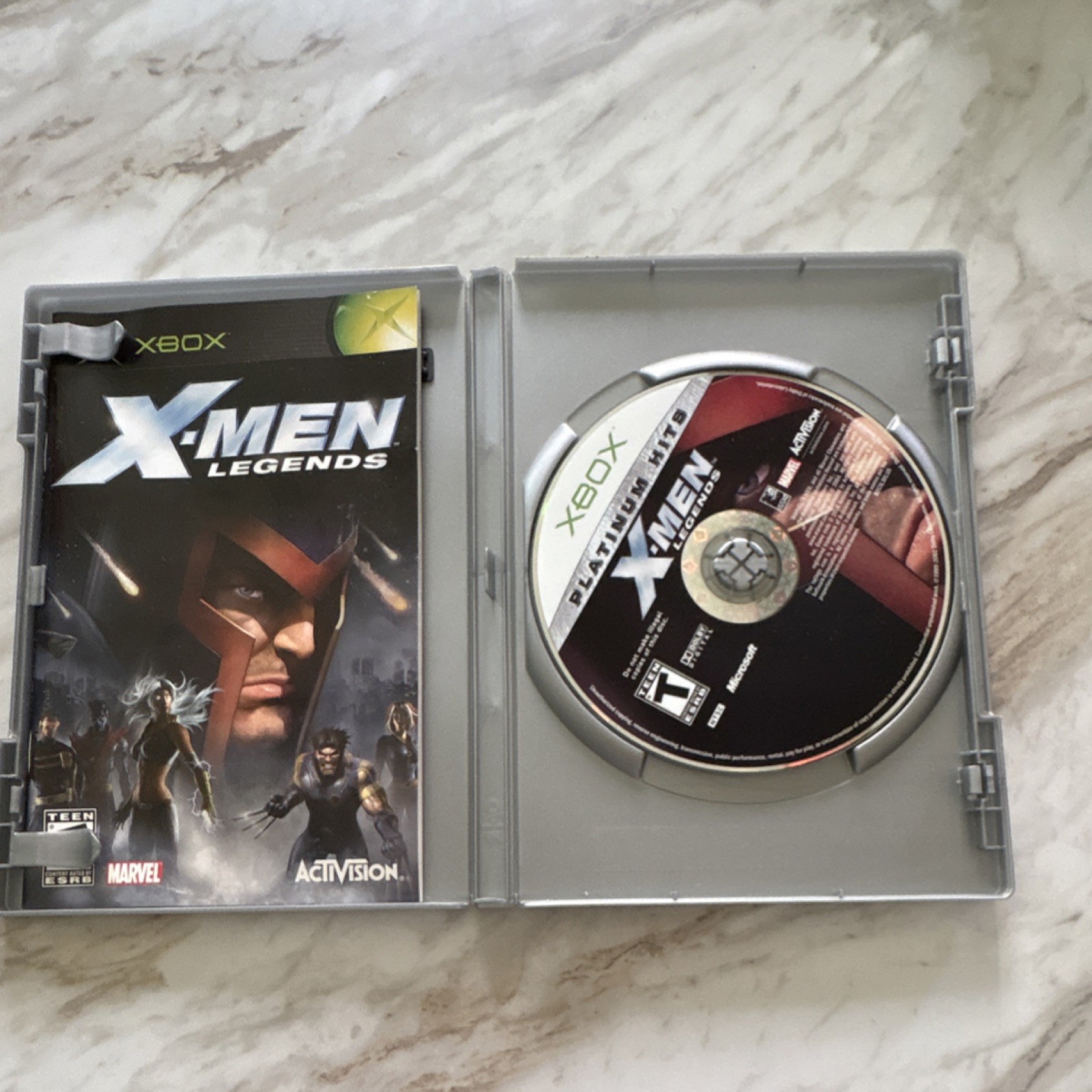 X-Men Legends Xbox Platinum Hits Game T Action Manual Included
