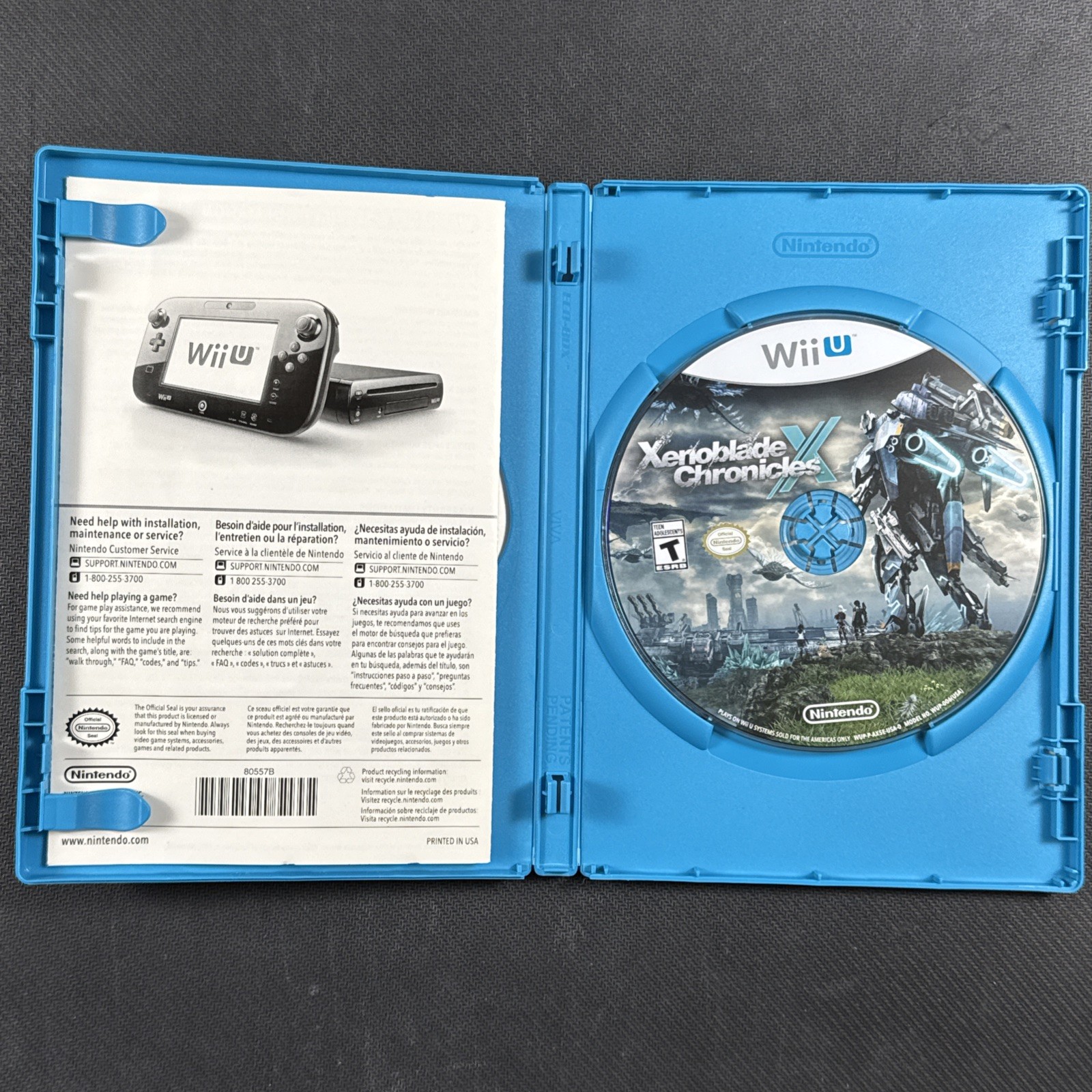 Xenoblade Chronicles X Nintendo Wii U Game & Case Tested Works Authentic Genuine