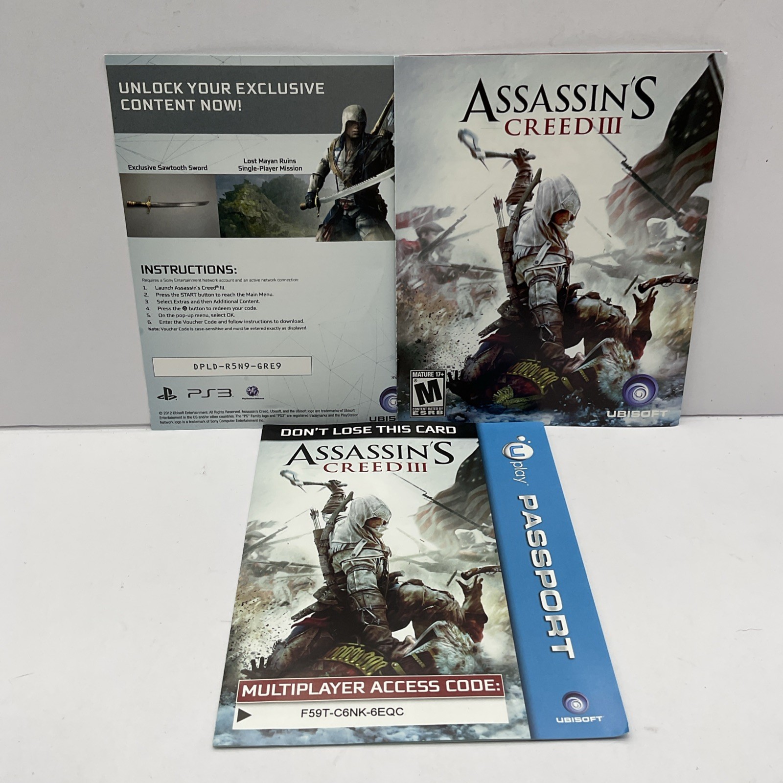 Assassin’s Creed III GameStop Edition (PS3)Tested & Complete|Ex Cond|Free Ship
