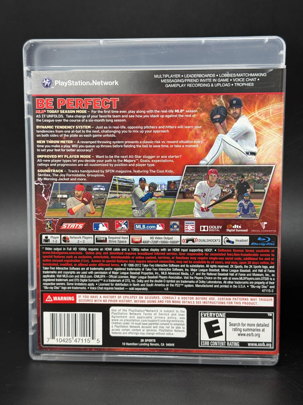 Major League Baseball 2K12 (Sony PlayStation 3 PS3) *CIB – TESTED*