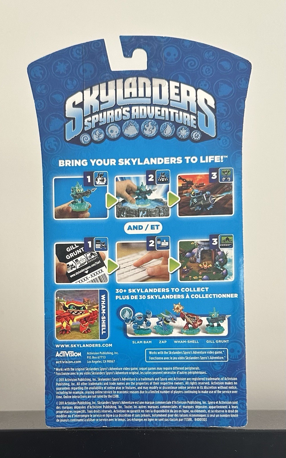 Activision Skylanders Spyro’s Adventure Wham-Shell Figure w/ Card