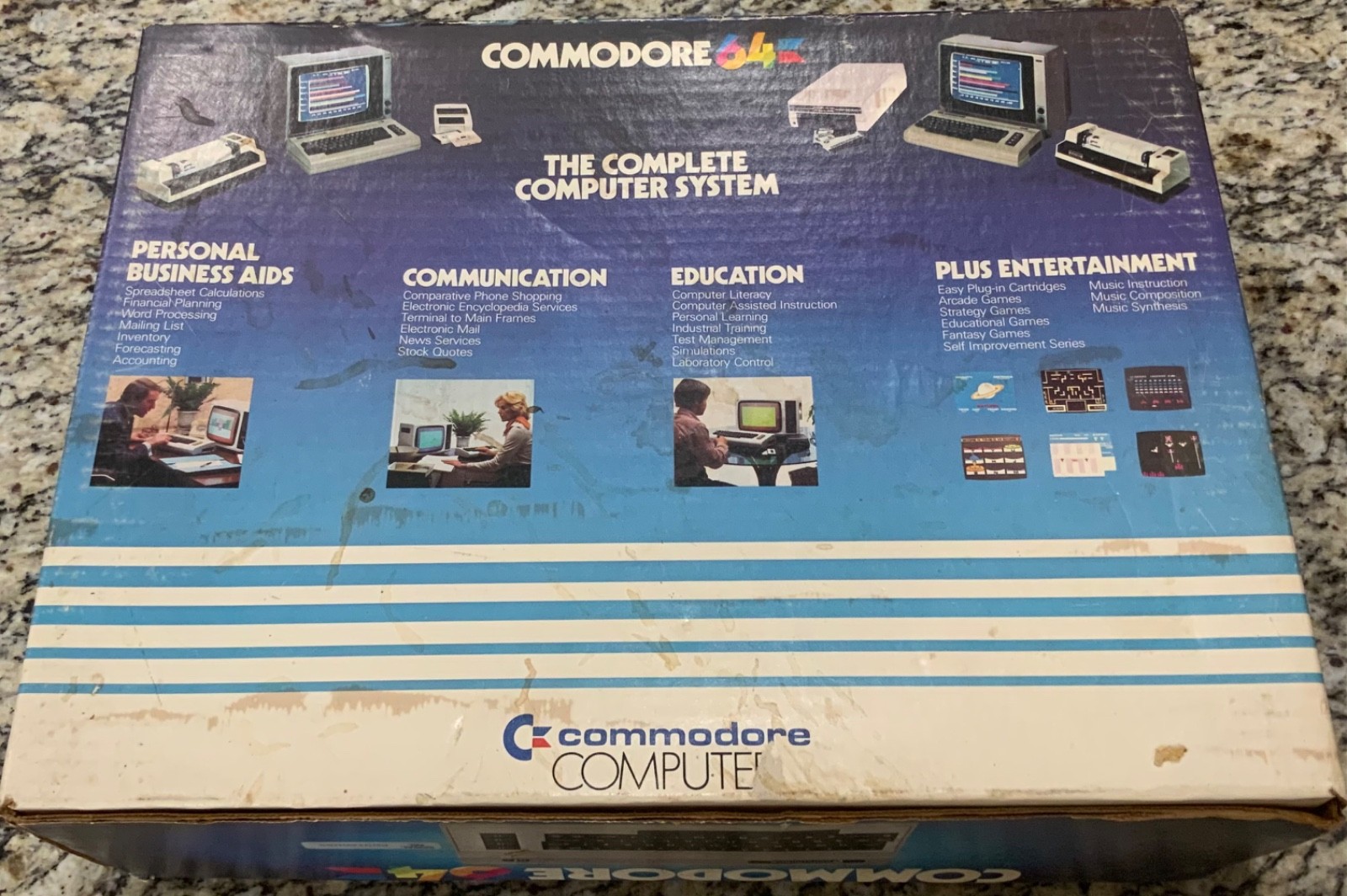 Vintage Original Commodore 64 Console Nice Condition Original Box Made In USA