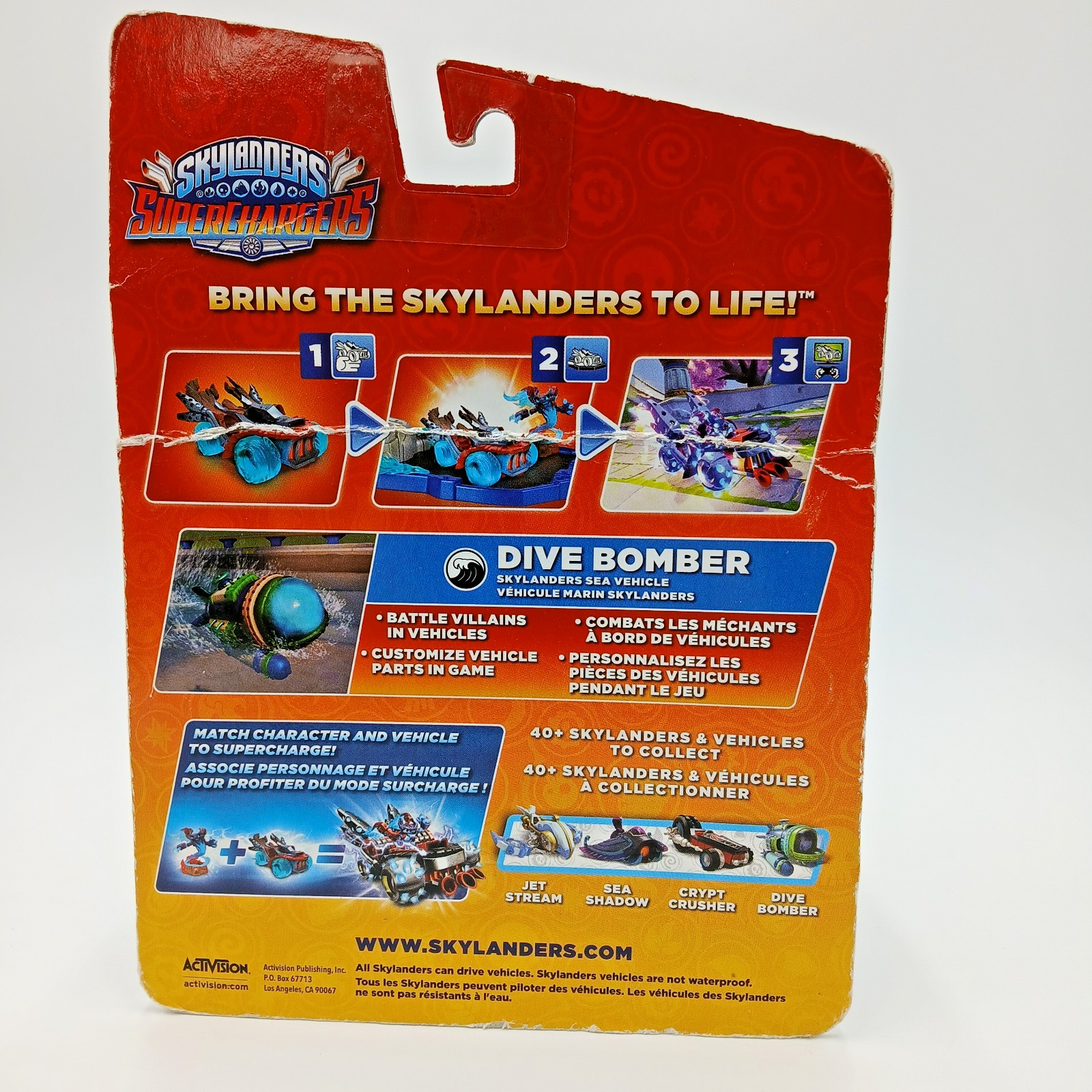 Skylanders Super Chargers Dive Bomber Skylanders Sea Vehicle Water Element FLAWS