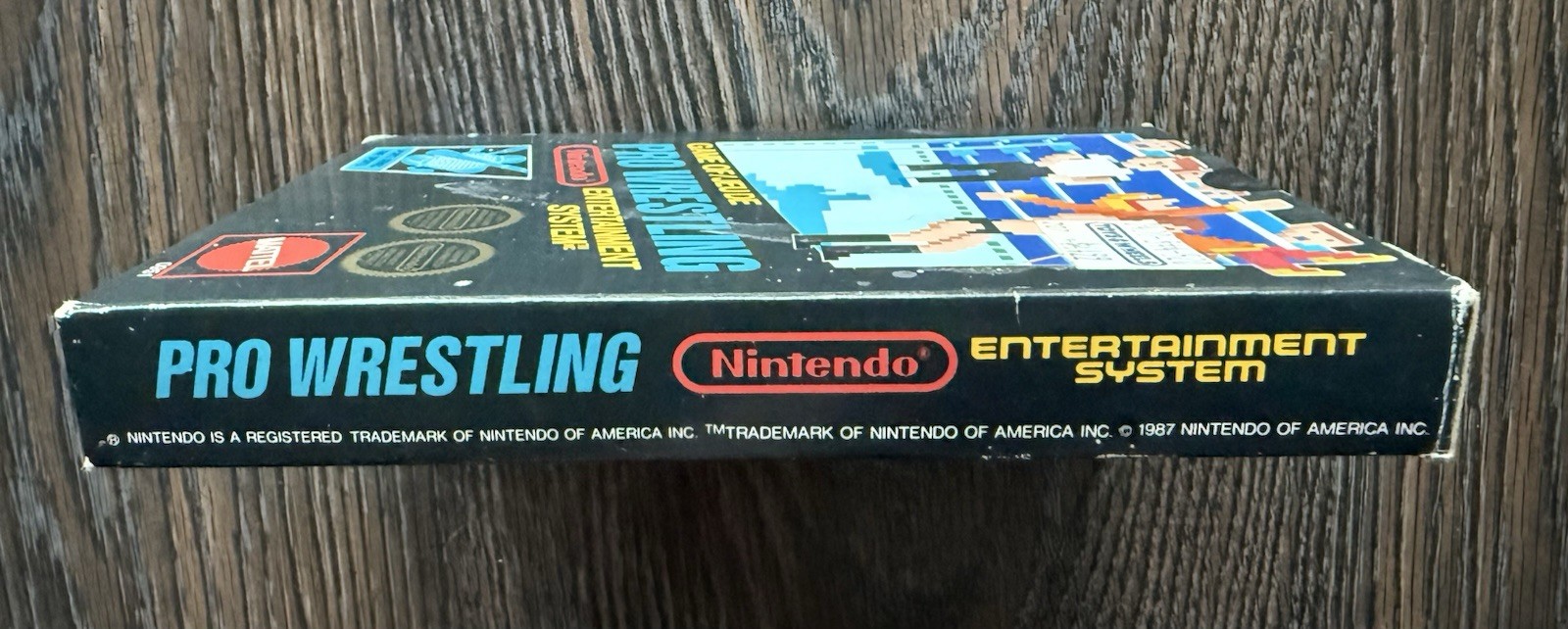 Pro Wrestling Complete in Box CIB Hangtab Canadian Version (Nintendo, NES 1987)