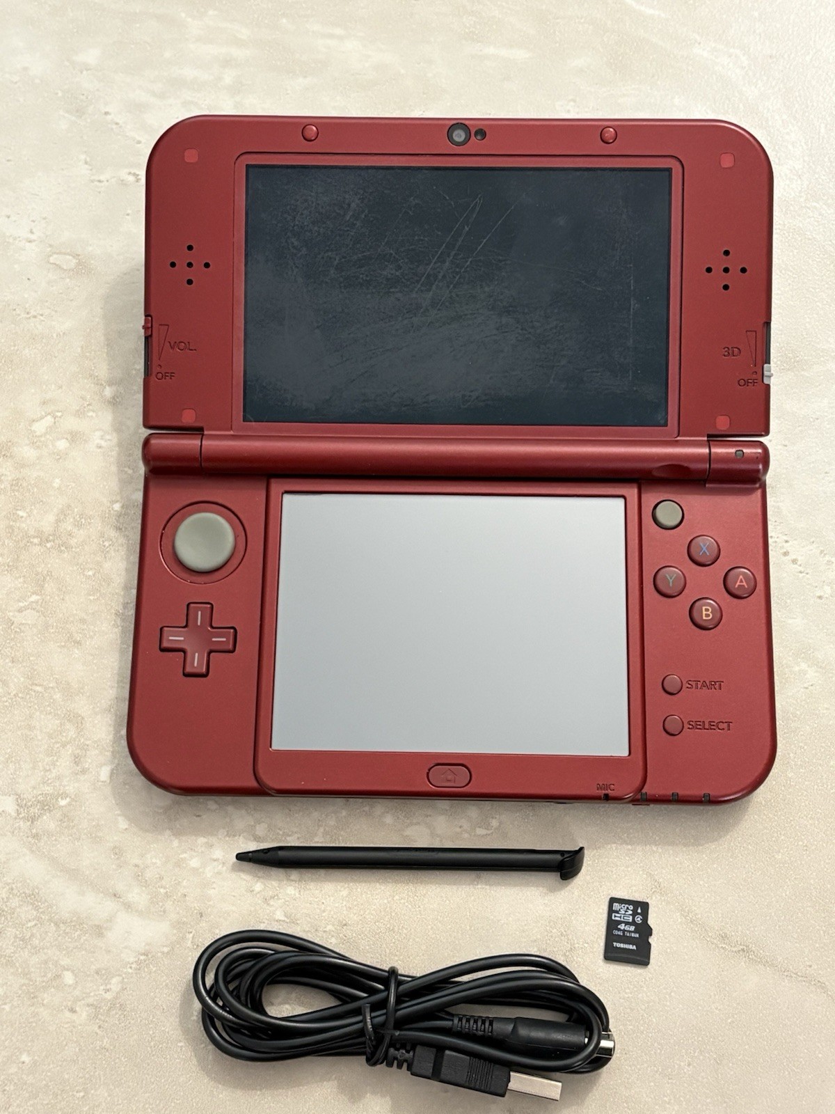 New Nintendo 3DS LL XL Metallic Red Region Free USA Seller Dual IPS