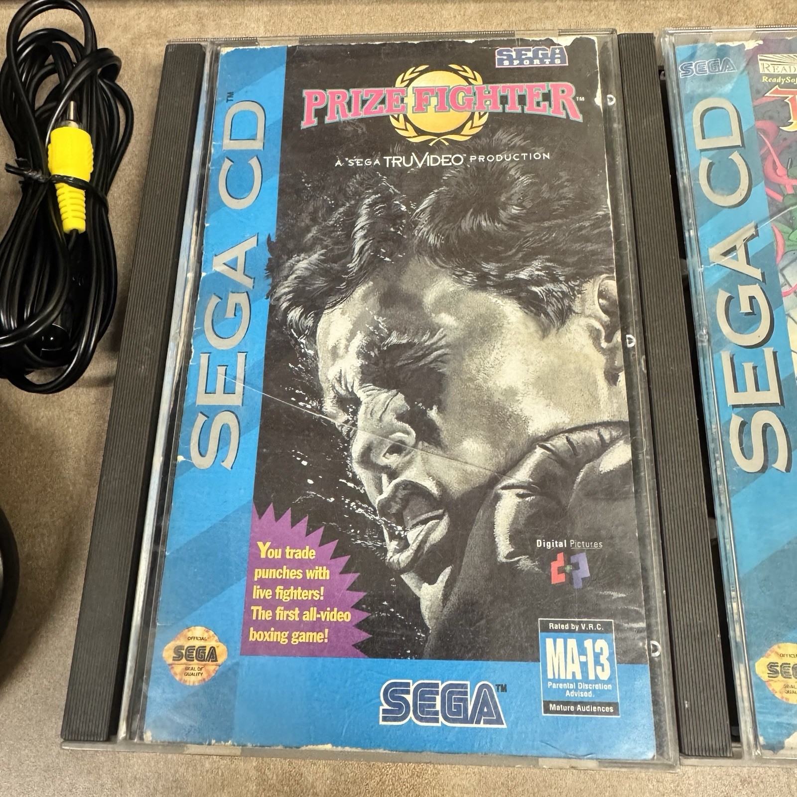 Sega Genesis Model 1 & Sega CD Model 2 Console Bundle Tested Dragons Lair Bundle