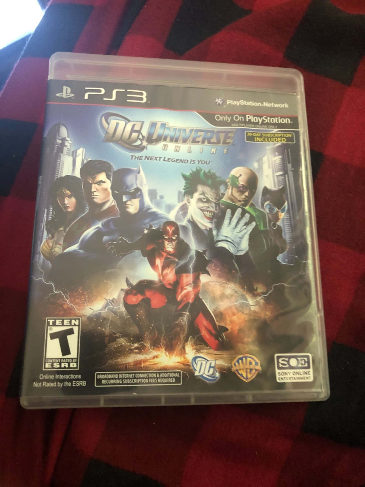 DC Universe Online Sony Playstation 3 2011 Case Manual Disc Tested Works Great