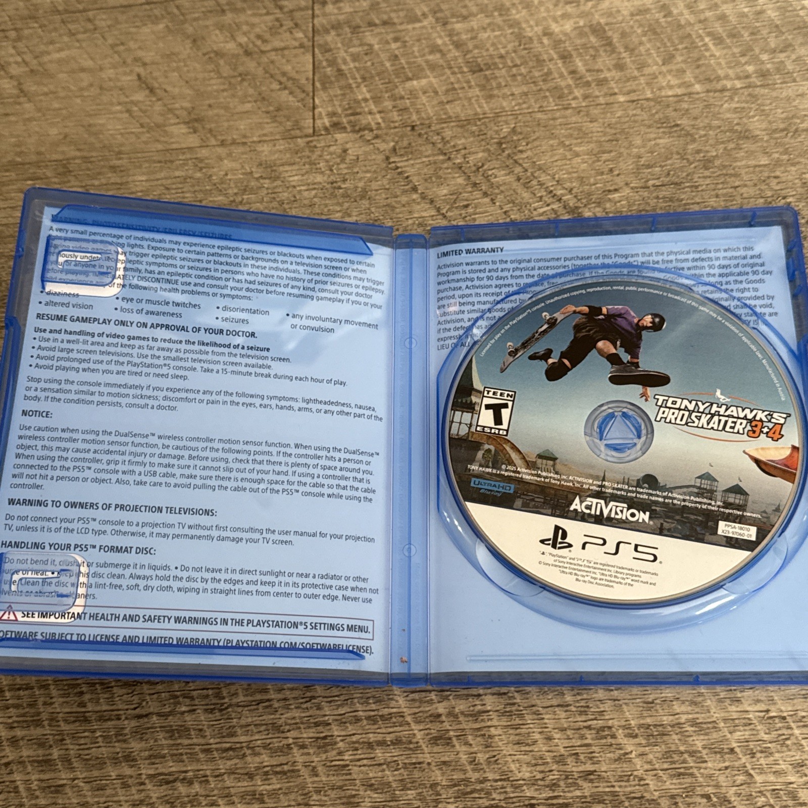 Tony Hawk’s Pro Skater 3 + 4 (Sony PlayStation 5 PS5, 2025)