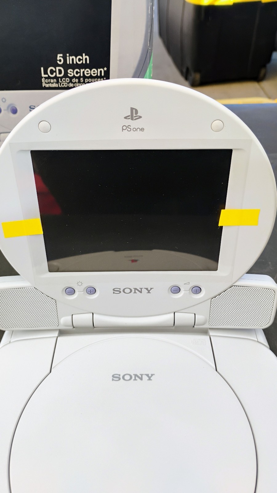 PSOne Combo Ps1 With LCD Screen, Box, Manuals, Power, AV cable CIB