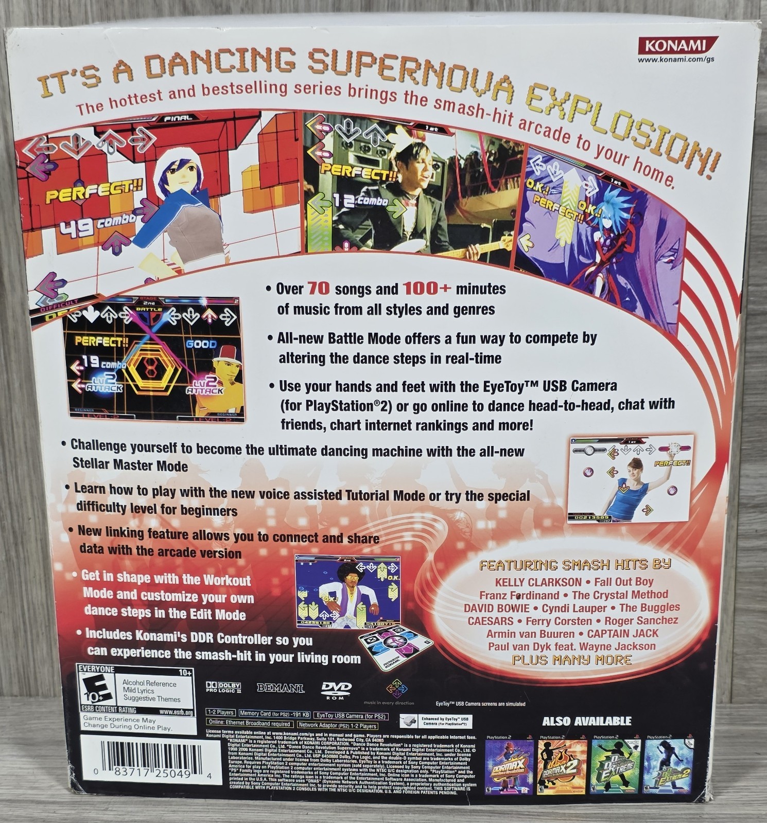Konami Sony Playstation 2 PS2 Dance Dance Revolution Game Pad Mat DDR NO GAME